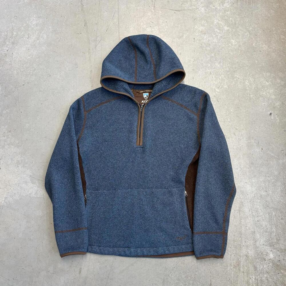 Kuhl Pullover 1/4 Zip Hooded Outerwear Fleece Extra Large